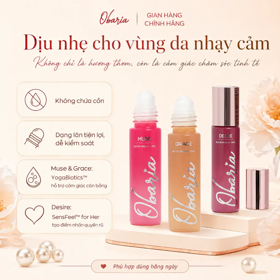 Obaria dịu nhẹ cho vùng da nhạy cảm