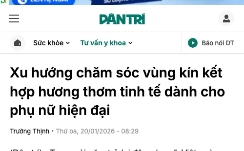 Ảnh chụp bài viết về Obaria trên Báo Dân trí