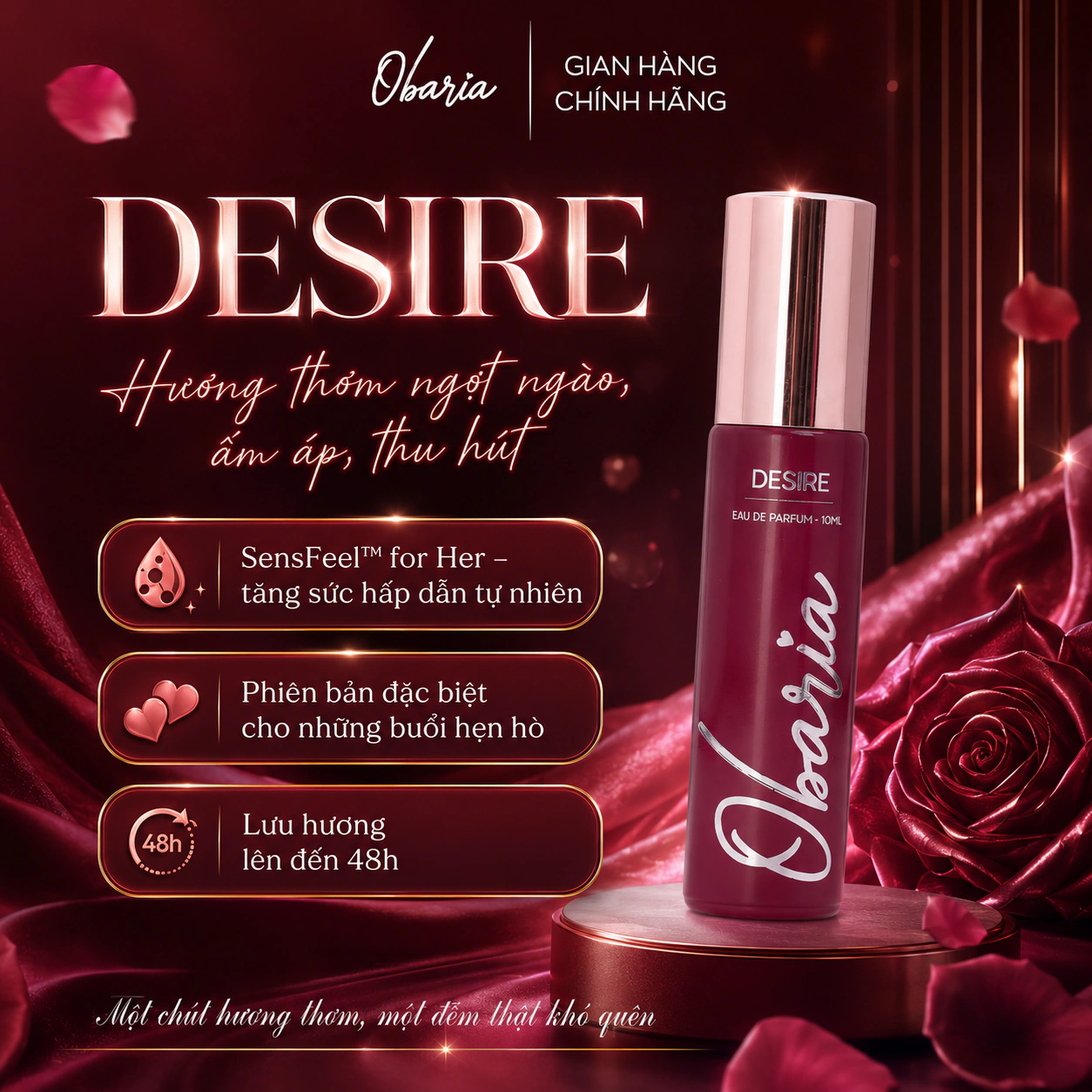 Obaria Desire hương thơm ngọt ngào